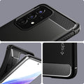 ACS04159 - Galaxy A53 5G Case Rugged Armor in Matte Black showing the different angles