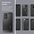 ACS04159 - Galaxy A53 5G Case Rugged Armor in Matte Black showing the advance quality. With over 10 years of experience we have raised the bar for manufacturing quality