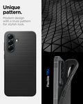 ACS09291 - Galaxy A56 5G Case Liquid Air in Matte Black unique pattern. modern design with a truss pattern for stylish look.