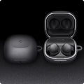 ACS03166 - Galaxy Buds 2 Pro / 2 / Pro / Live Case GeoFit in graphite gray showing top with case open.
