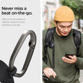ACS03166 - Galaxy Buds 2 Pro / 2 / Pro / Live Case GeoFit in graphite gray never miss a beat on the go. Clip on to any bags or objects. Easy to carry wherever you go.