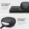 ACS03166 - Galaxy Buds 2 Pro / 2 / Pro / Live Case GeoFit in graphite gray Out of battery? No problem. Charge on with the case still installed on your device. Charging port accessibility. Large detailed cutout for any sizes of USB-C charging cable.