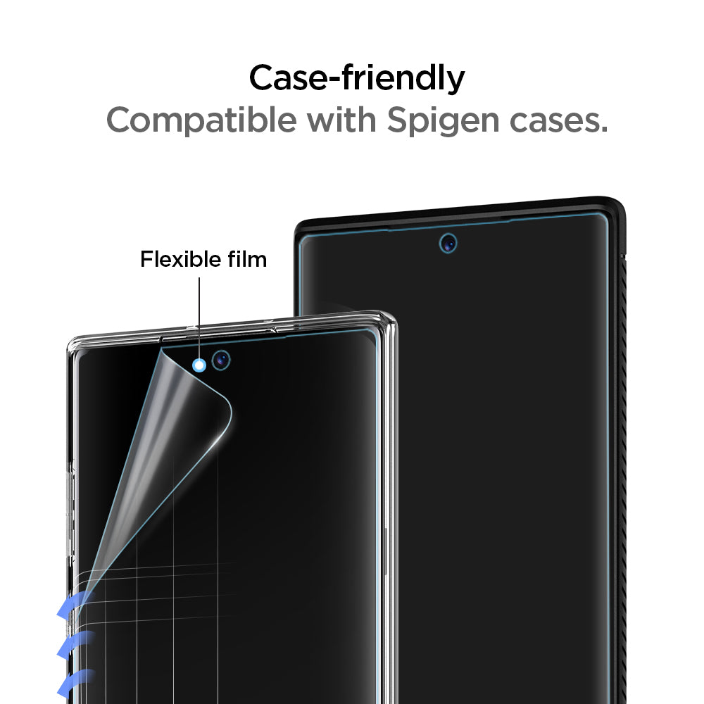 627FL27292 - Galaxy Note 10 Plus Neo Flex Screen Protector case friendly. compatible with spigen cases. flexble flim.
