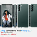 ACS03988 - Galaxy S22 5G Case Ultra Hybrid in crystal clear only compatible with s22. not compatible with galaxy s22 ultra and galaxy s22+.