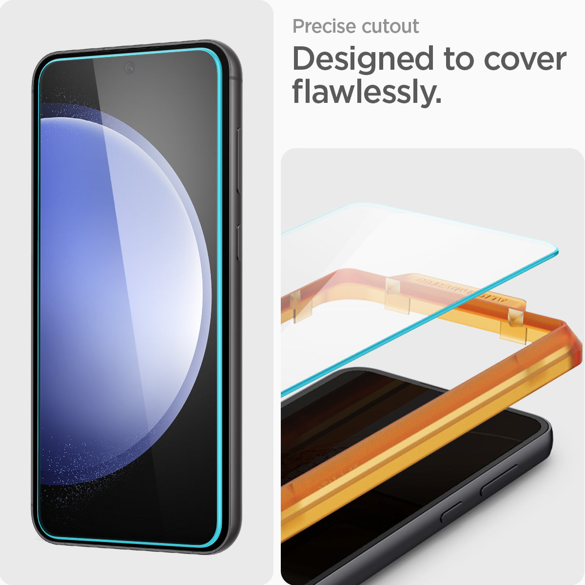 AGL06986 - Galaxy S23 FE Alignmaster Full Cover precise cutout designed to cover flawlessly.