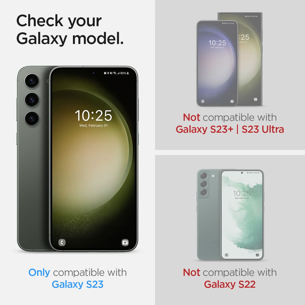 AFL05957 - Galaxy S23 Screen Protector Neo Flex Solid check your galaxy model. Only compatible with galaxy S23. Not compatible with Galaxy S23+, S23 Ultra. Not compatible with galaxy S22.