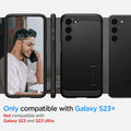 ACS05672 - Galaxy S23 Plus Case Tough Armor in black compatible with S23+. Not compatible with Galaxy S23 and Galaxy S23 Ultra.