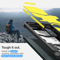 ACS06082 - Galaxy S23 Plus Case Tough Armor in abyss green tough it out. Ready to protect anytime , anywhere with tripe layered defense.