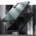 ACS06084 - Galaxy S23 Case Thin Fit in abyss green showing the back, partial front, sides and bottom