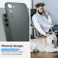 ACS06084 - Galaxy S23 Case Thin Fit in abyss green showing the minimal design. Form fitted profile for those who want to keep it as simple as possible