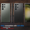 ACS05609 - Galaxy S23 Ultra Case Thin Fit in black showing the compatibility only with S23 Ultra. Not compatible with Galaxy S23 and Galaxy S23+