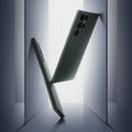 ACS06077 - Galaxy S23 Ultra Case Thin Fit in abyss green showing the partial back, and sides
