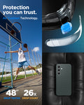 ACS08619 - Galaxy S24 FE Case Liquid Air in Abyss Green protection you can trust. air cushion technology.