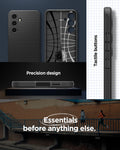 ACS08618 - Galaxy S24 FE Case Liquid Air in Matte Black Precision design. Tactile buttons. Essentials before anything else.