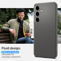 ACS07450 - Galaxy S24 Case Liquid Air in Granite Gray fluid design. sleek and modern silhouette for everyday protection.