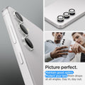 AGL07613 - Galaxy S24 Plus Optik Pro EZ Fit Lens Protector in Marble Gray showing the picture perfect. Maintain good optics. Protect your lens from drops at all angles. Day in, day out