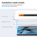 AGL07493 - Galaxy S24 Ultra GLAS.tR EZ Fit in Transparency showing the installation made simple. Auto alignment kit makes application quick and easy without fail. EZ Fit Tray, Alignment Film and 9H Tempered Glass