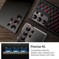 AGL07585 - Galaxy S24 Ultra Optik Pro EZ Fit Lens Protector in L-Series showing the precise fit. Compatible with the Spigen case collection for Smasung Galaxy S24 Ultra