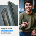 ACS07328 - Galaxy S24 Plus Case Liquid Air in Abyss Green easy to hold. fluid textured design for a sturdy grip and extra comfort.