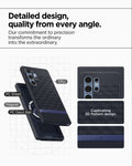 ACS09054 - Galaxy S25 Ultra Case Parallax (MagFit) in Navy Violet showing the detailed design, quality from every angle. Our commitment to precision transforms the ordinary into the extraordinary. TPU, PC Sheet, Magnet and PC Decor Bar with captivating 3D pattern design