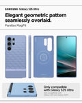 ACS09052 - Galaxy S25 Ultra Case Parallax (MagFit) in Purple-ish showing the elegant geometric pattern seamlessly overlaid. Parallax MagFit. Only compatible with Galaxy S25 Ultra and not compatible with Galaxy S25 and Galaxy S25+
