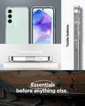 ACS08620 - Galaxy S24 FE Case Ultra Hybrid in Crystal Clear precision design. Tactile buttons. Essential before anything else.