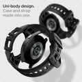 ACS03165 - Galaxy Watch 5/4 (40mm) Case Rugged Armor Pro in charcoal gray uni body design. case and strap made into one.