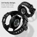 ACS03164 - Galaxy Watch 5/4 (44mm) Case Rugged Armor Pro in charcoal gray uni body design. case and strap made into one.