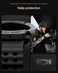 ACS10012 - Galaxy Watch 8 46mm Rugged Armor showing raised bezels to defend against drops and scratches. Daily protection.
