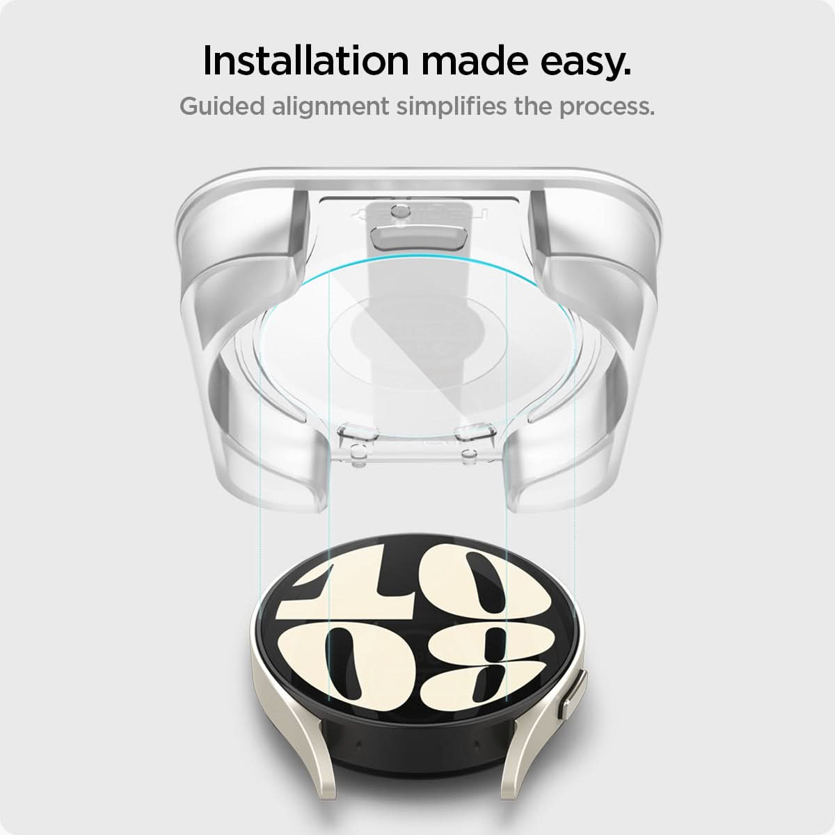 AGL06522 - Galaxy Watch 6 (40mm) Screen Protector EZ FIT GLAS.tR Installation made easy. guided alignment simplifies the process.