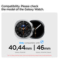 AMP10122 - Galaxy Watch 8 Series Modern Fit Titanium showing compatibility. please check the model of the galaxy watch