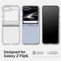 ACS07834 - Galaxy Z Flip 6 Case Ultra Hybrid Pro in Crystal Clear showing the compatibility only with Galaxy Z Flip 6