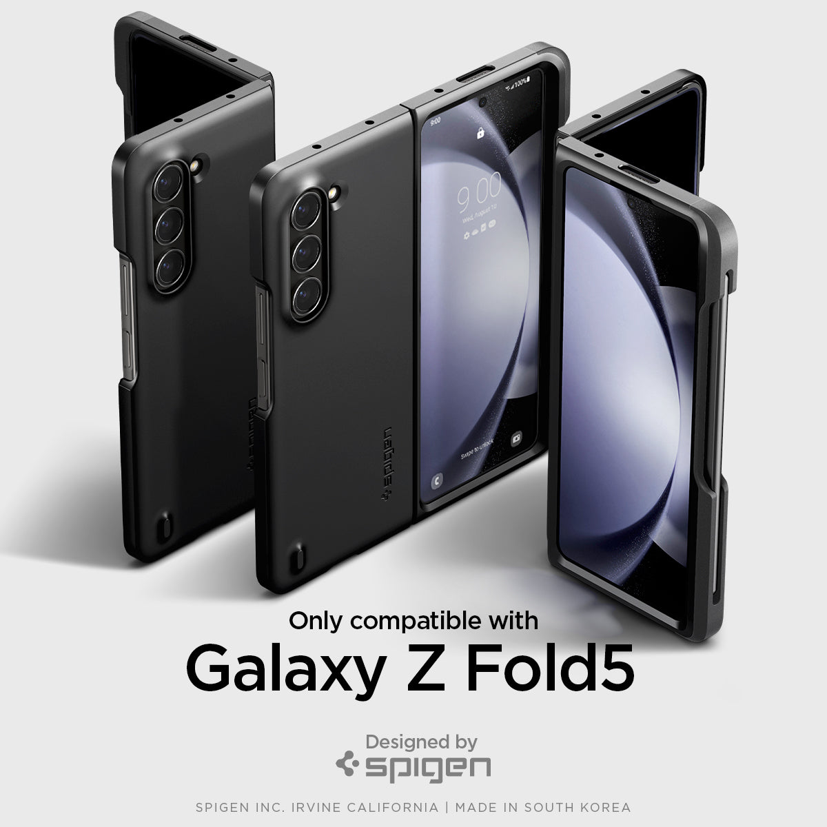 ACS06209 - Galaxy Z Fold 5 Case Thin Fit Pro in black showing the compatibility only with Galaxy Z Fold 5