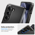 ACS06209 - Galaxy Z Fold 5 Case Thin Fit Pro in black showing the daily protection. Raised edges keeps the screen and camera free from scratches