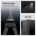 ACS09549 - Galaxy Z Fold 7 Tough Armor Pro (MagFit) in black showing the optimal usage. Easy to fold. Easy to hold. Hinge design closes smoothly and gives extra grip