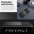 ACS06377 - Galaxy S23 FE Case Slim Armor CS in black protection and privacy. Protects and conceals your ID and credit cards as well as your device.