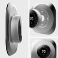 AHP03712 - Google Nest Learning Thermostat 3G Wall Plate in stainless steel showing the different angles