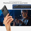 ACS04698 - Pixel 7 Case Rugged Armor in matte black secure and comfortable grip. maximum comfort in your hand.