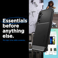 ACS06376 - Galaxy S23 FE Case Rugged Armor in matte black essentials before anything else. the origin of the mobile accessories.