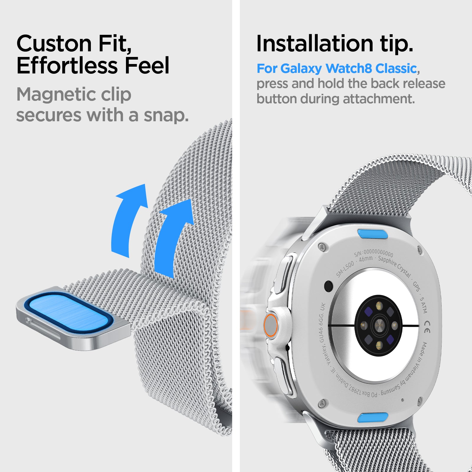 AMP10121 - Galaxy Watch 8 Series Metal Fit