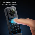 AGL09309 - X4 Insta360 Glas.tR SLIM in Black showing the touch responsive Same original quick response