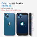 ACS03541 - iPhone 13 Case Tough Armor in navy blue showing the compatibility only with iPhone 13. Not compatible with iPhone 13 mini | 13 Pro | 13 Pro Max