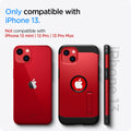 ACS03540 - iPhone 13 Case Tough Armor in red showing the compatibility only with iPhone 13. Not compatible with iPhone 13 mini | 13 Pro | 13 Pro Max