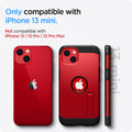 ACS03332 - iPhone 13 Mini Case Tough Armor in red showing the compatibility only with iPhone 13 mini. Not compatible with iPhone 13 | 13 Pro | 13 Pro Max