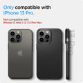 ACS03675 - iPhone 13 Pro Case Thin Fit in black showing the compatibility only with iPhone 13 Pro. Not compatible with iPhone 13 mini | 13 | 13 Pro Max