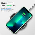 ACS03493 - iPhone 13 Pro Case Thin Fit in apple mint showing charging on without the hassle of removing the case every time