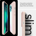 ACS03676 - iPhone 13 Pro Case Thin Fit in pink sand showing the perfect protection for those who want to keep it thin and minimal