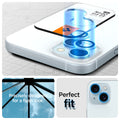 AGL07166 - iPhone 15 / 15 Plus Optik Pro Lens Protector in blue precisely designed for a flush look. perfect fit.