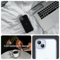 AGL07166 - iPhone 15 / 15 Plus Optik Pro Lens Protector in blue even better with cases. show detail.