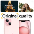 AGL07167 - iPhone 15 Plus Optik Pro EZ Fit Lens Protector in Pinky no blemishes. no flash reflection. original quality.